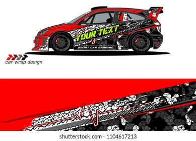 car livery Graphic vector. abstract racing shape design for vehicle vinyl wrap background 