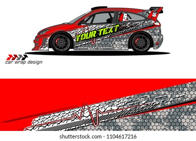 car livery Graphic vector. abstract racing shape design for vehicle vinyl wrap background 