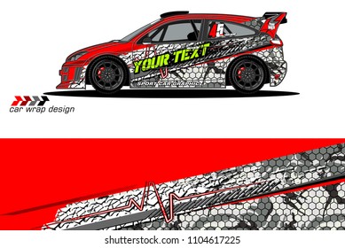car livery Graphic vector. abstract racing shape design for vehicle vinyl wrap background 