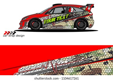 car livery Graphic vector. abstract racing shape design for vehicle vinyl wrap background 