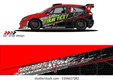 car livery Graphic vector. abstract racing shape design for vehicle vinyl wrap background 