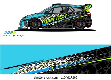 car livery Graphic vector. abstract racing shape design for vehicle vinyl wrap background 