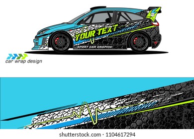 car livery Graphic vector. abstract racing shape design for vehicle vinyl wrap background 