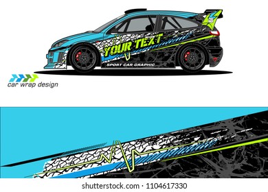 car livery Graphic vector. abstract racing shape design for vehicle vinyl wrap background 