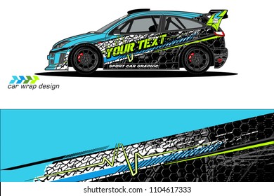 car livery Graphic vector. abstract racing shape design for vehicle vinyl wrap background 