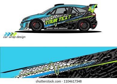 car livery Graphic vector. abstract racing shape design for vehicle vinyl wrap background 
