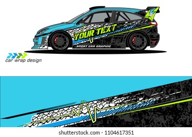 car livery Graphic vector. abstract racing shape design for vehicle vinyl wrap background 