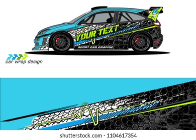 car livery Graphic vector. abstract racing shape design for vehicle vinyl wrap background 