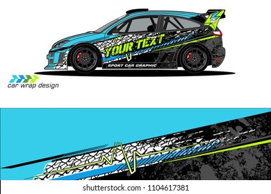 car livery Graphic vector. abstract racing shape design for vehicle vinyl wrap background 