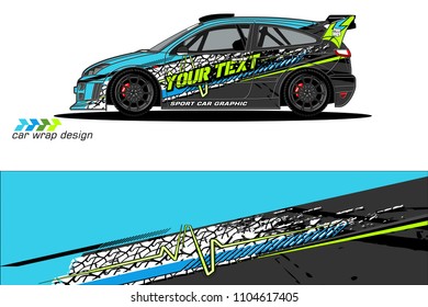 car livery Graphic vector. abstract racing shape design for vehicle vinyl wrap background 