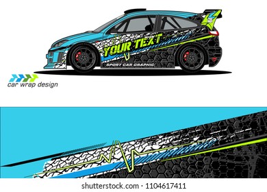 car livery Graphic vector. abstract racing shape design for vehicle vinyl wrap background 