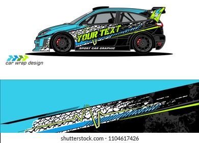 car livery Graphic vector. abstract racing shape design for vehicle vinyl wrap background 