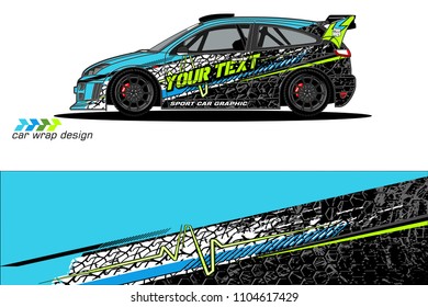 car livery Graphic vector. abstract racing shape design for vehicle vinyl wrap background 