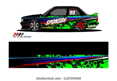 car livery Graphic vector. abstract racing shape design for vehicle vinyl wrap background 