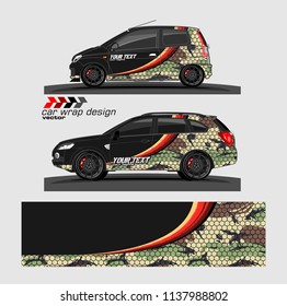 car livery Graphic vector. abstract racing shape design for vehicle vinyl wrap background 