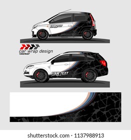 car livery Graphic vector. abstract racing shape design for vehicle vinyl wrap background 