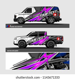 car livery Graphic vector. abstract racing shape design for vehicle vinyl wrap background 