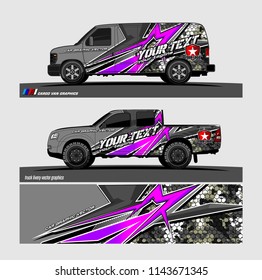 car livery Graphic vector. abstract racing shape design for vehicle vinyl wrap background 