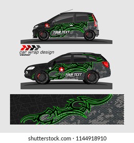 car livery Graphic vector. abstract Tribal with camouflage background for vehicle vinyl wrap