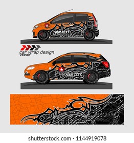 car livery Graphic vector. abstract Tribal with camouflage background for vehicle vinyl wrap