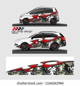 car livery Graphic vector. abstract racing shape design for vehicle vinyl wrap background 