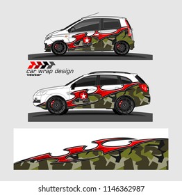 car livery Graphic vector. abstract racing shape design for vehicle vinyl wrap background 