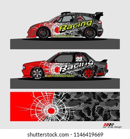 car livery Graphic vector. abstract racing shape design for vehicle vinyl wrap background 