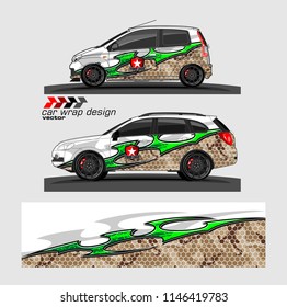 car livery Graphic vector. abstract racing shape design for vehicle vinyl wrap background 