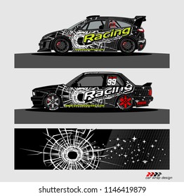 car livery Graphic vector. abstract racing shape design for vehicle vinyl wrap background 