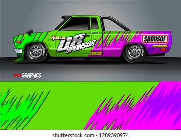 car livery Graphic vector. abstract racing shape design for vehicle vinyl wrap background 