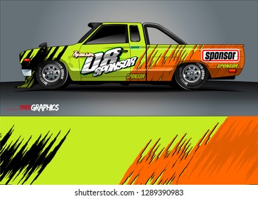 car livery Graphic vector. abstract racing shape design for vehicle vinyl wrap background 