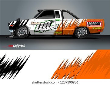 car livery Graphic vector. abstract racing shape design for vehicle vinyl wrap background 