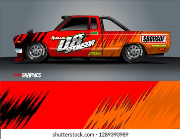 car livery Graphic vector. abstract racing shape design for vehicle vinyl wrap background 