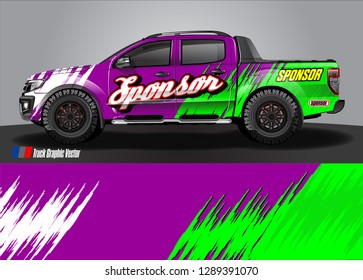 car livery Graphic vector. abstract racing shape design for vehicle vinyl wrap background 