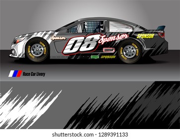 car livery Graphic vector. abstract racing shape design for vehicle vinyl wrap background 