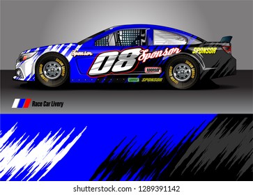 car livery Graphic vector. abstract racing shape design for vehicle vinyl wrap background 