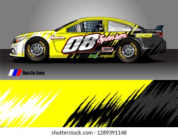 car livery Graphic vector. abstract racing shape design for vehicle vinyl wrap background 