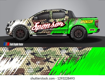 car livery Graphic vector. abstract racing shape design for vehicle vinyl wrap background 