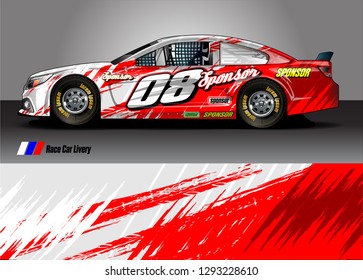 car livery Graphic vector. abstract racing shape design for vehicle vinyl wrap background 