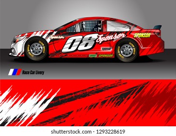 car livery Graphic vector. abstract racing shape design for vehicle vinyl wrap background 
