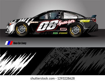 car livery Graphic vector. abstract racing shape design for vehicle vinyl wrap background 