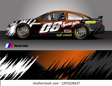 car livery Graphic vector. abstract racing shape design for vehicle vinyl wrap background 