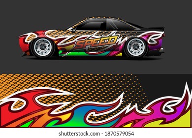 vector gráfico con diseño de forma de carreras abstractas