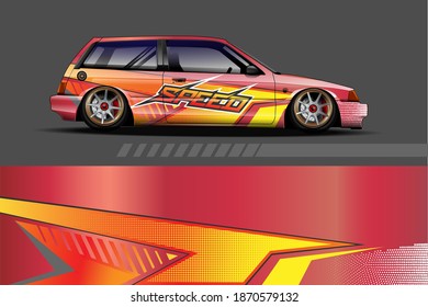 vector gráfico con diseño de forma de carreras abstractas