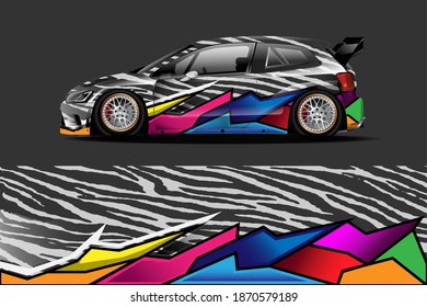 vector gráfico con diseño de forma de carreras abstractas