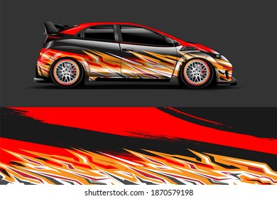 vector gráfico con diseño de forma de carreras abstractas