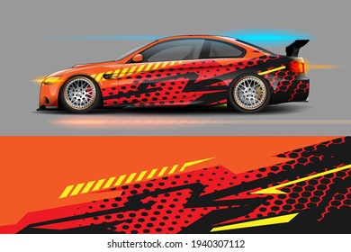 vector gráfico con diseño de forma de carreras abstractas	