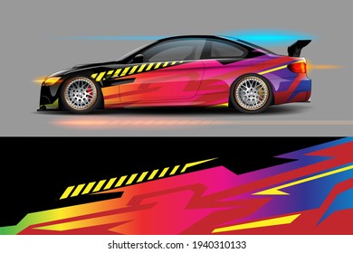 vector gráfico con diseño de forma de carreras abstractas