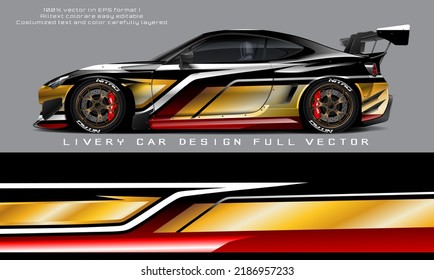 car livery graphic vector. abstract grunge background design for vehicle vinyl wrap and car branding