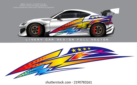 car livery graphic vector. abstract grunge background design for vehicle vinyl wrap and car branding